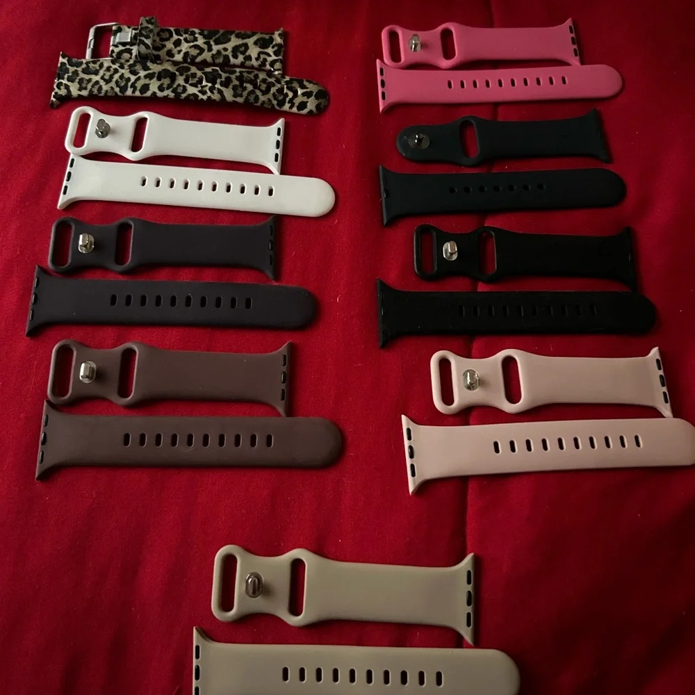 Stylish Wearable Bands Set - Black, Pink, Brown, Cream